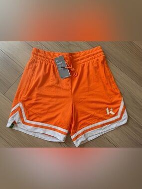 Klutch Athletics x New Balance Pregame Chill Men's Orange Athletic Mesh Shorts M